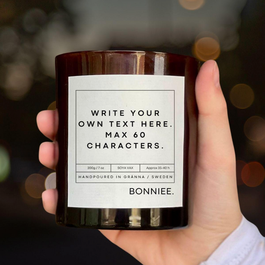 The Perfect Personalized Candle – Custom Text, Handmade in Sweden