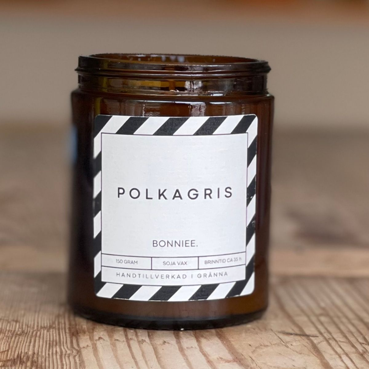 Doftljus Polkagris – Frisk pepparmynta med söt twist