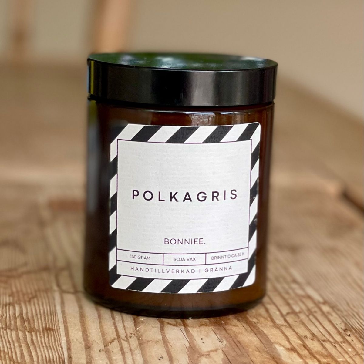 Doftljus Polkagris – Frisk pepparmynta med söt twist