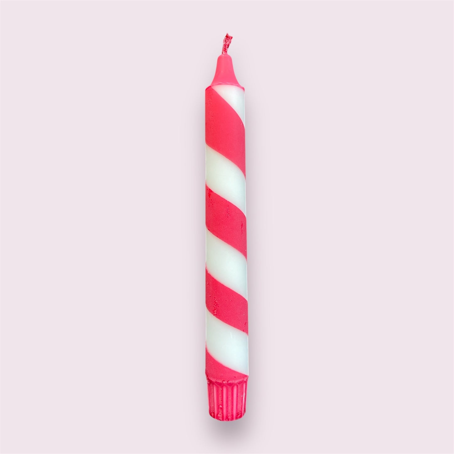 Polkagris Stearin Candles – Handcrafted Red & White Spiral Taper Candles – Made in Gränna – Available in 3, 5, 10, 15 or 20-Pack