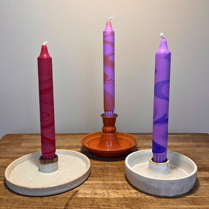 Lavender Twist – Marmorerat Stearinljus