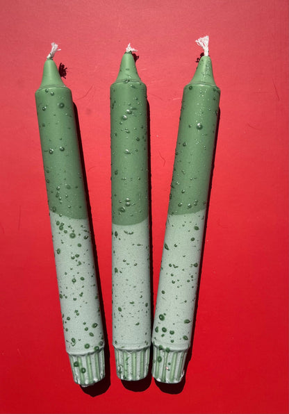 Matcha Pop – grönt stearinljus med stänk