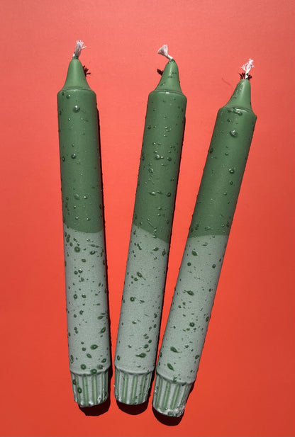 Matcha Pop stearinljus – grönt konfettiljus med stänk