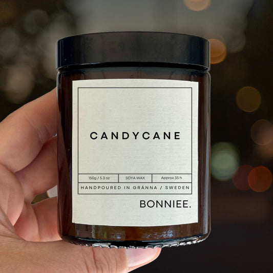 Doftljus Candycane – Frisk pepparmynta och söta vibbar