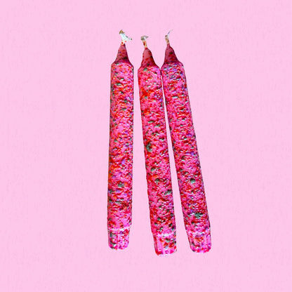 Sprinkle Pop Taper Candle